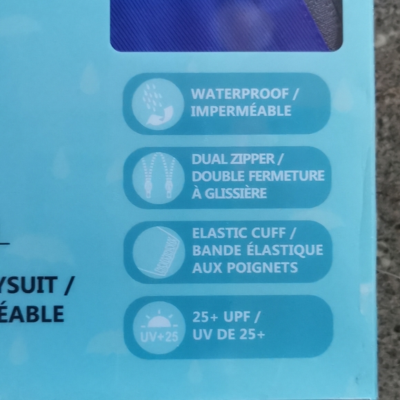 18 m Cloudveil Mountainworks Kid New waterproof playsuit rain suit blue NWT - Picture 2 of 12